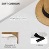 Shoe Storage Bench With Cushion Grey