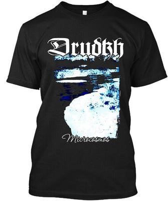 NWT Drudkh Microcosmos Ukrajina Černá Hudba Vintage Retro Umění Logo Tričko Pánské Dámské Trička Top Trička S-4XL