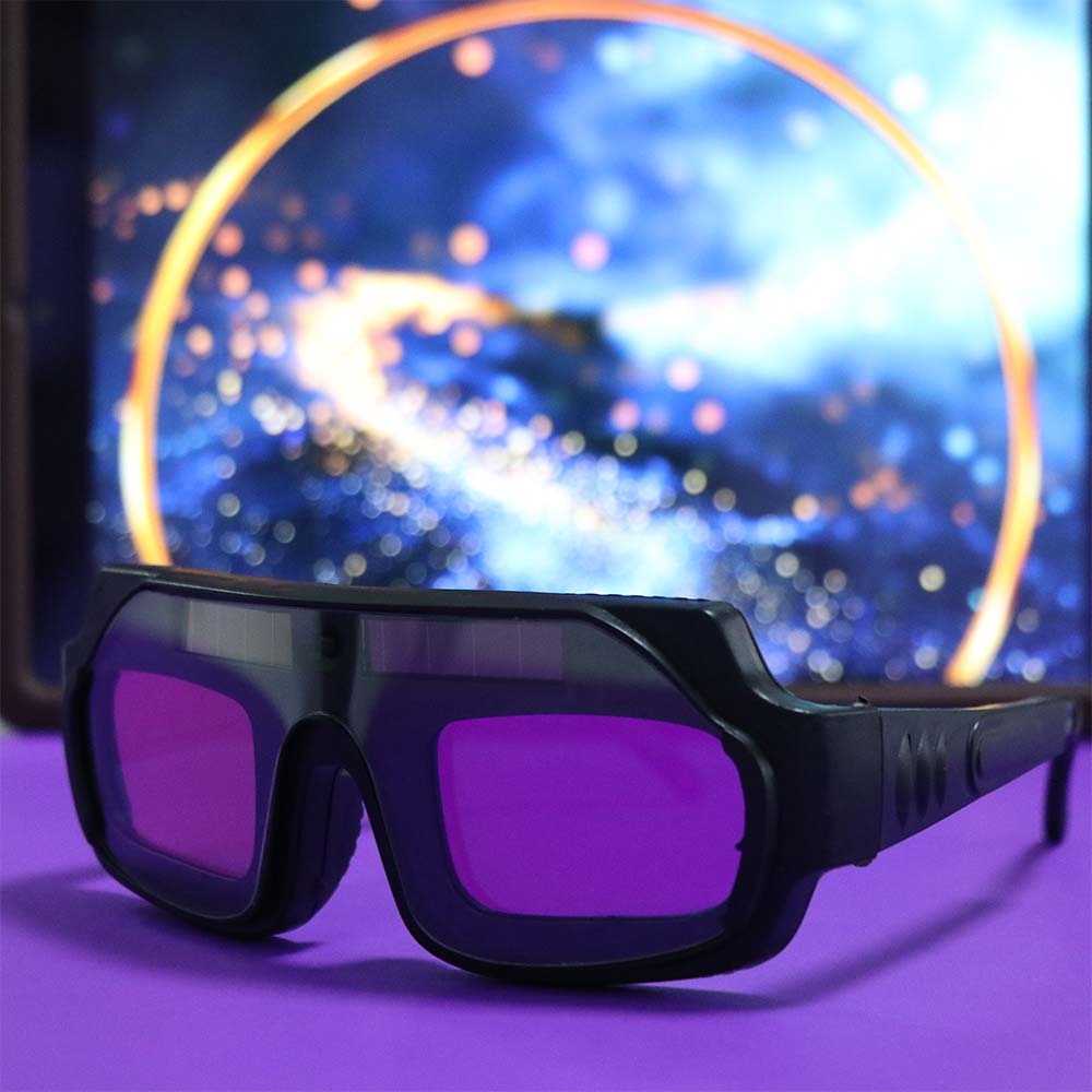 Solar Powered Automatic Dimming Welding Glasses Auto Darkening Anti-glare Welder Glasses with Headband Anti-Scratch
