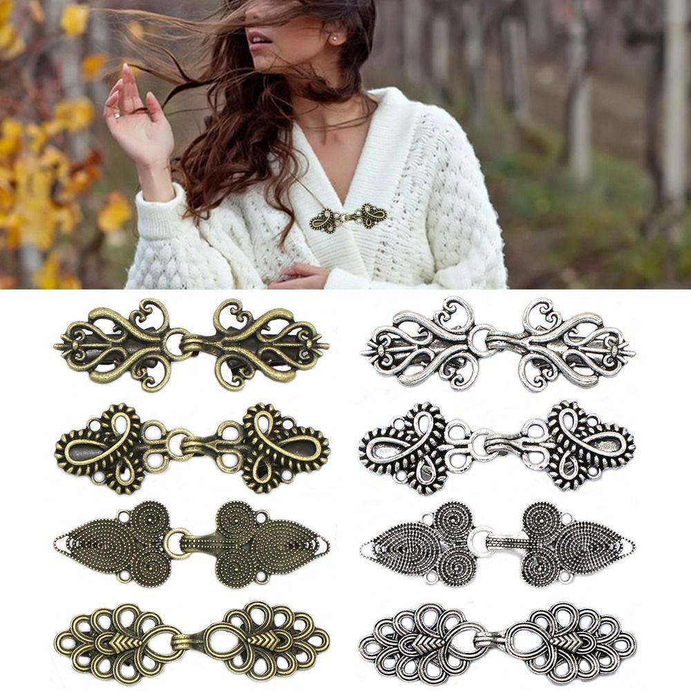 thumbnail image 2 of Shirt Collar Cardigan Clip Shawl Brooch Duck Clip Clasps Sweater Blouse 2 of 11