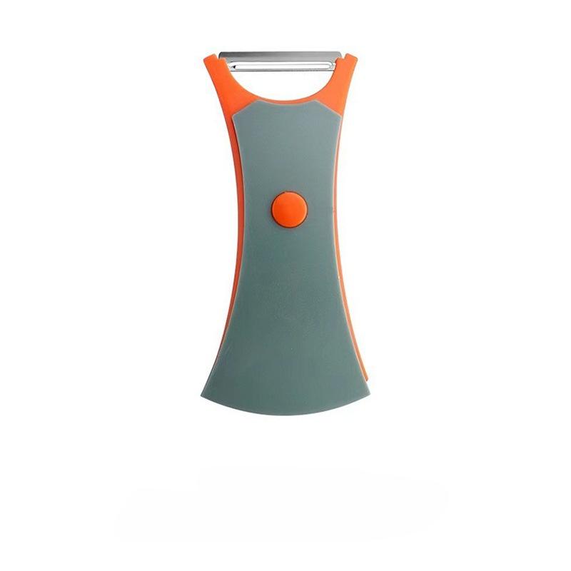 

2 в 1 Многофункциональная овощечистка из нержавеющей стали, измельчитель для фруктов и овощей, мини-слайсер, терка, шинковка, двусторонняя овощечистка оранжевый