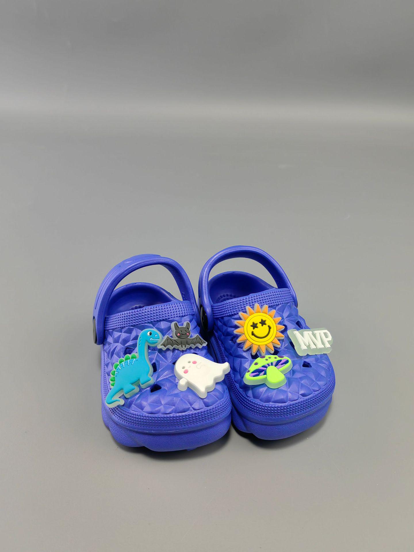 

2026 Summer Lightweight Kids Cartoon Clog Slippers for Indoor & Outdoor Use 18 королівський синій колір