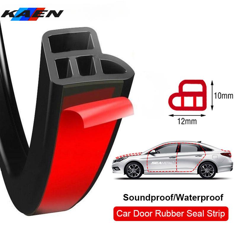 Car Door Seal Strip Rubber Double Layer Sealing Protector Soundproof Waterproof Weather Strips for Car Door Hood Trunk