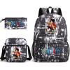 One Piece Anime Backpack Kids School Use Large Capacity Oxford Fabric Dual Shoulder Bag With Padded Straps