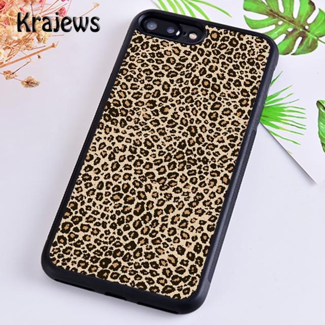 Krajews Leopard Print Scrun Soft Phone Case Cover For iPhone 17 Air 16 15 14 Plus 12 Pro Max Coque Shell Fundas