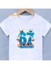 Kids Retro Cartoon SIX SEVEN 67 Graphic TShirt Soft Cotton Cute Wear for Boys  Girlsdf0139