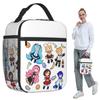 Vocaloid Chibi Chaos! Miku isolierte Lunchtasche für Damen Büro Kühlbox Thermische Lebensmittelbox Tragbare Lunchboxen Behälter