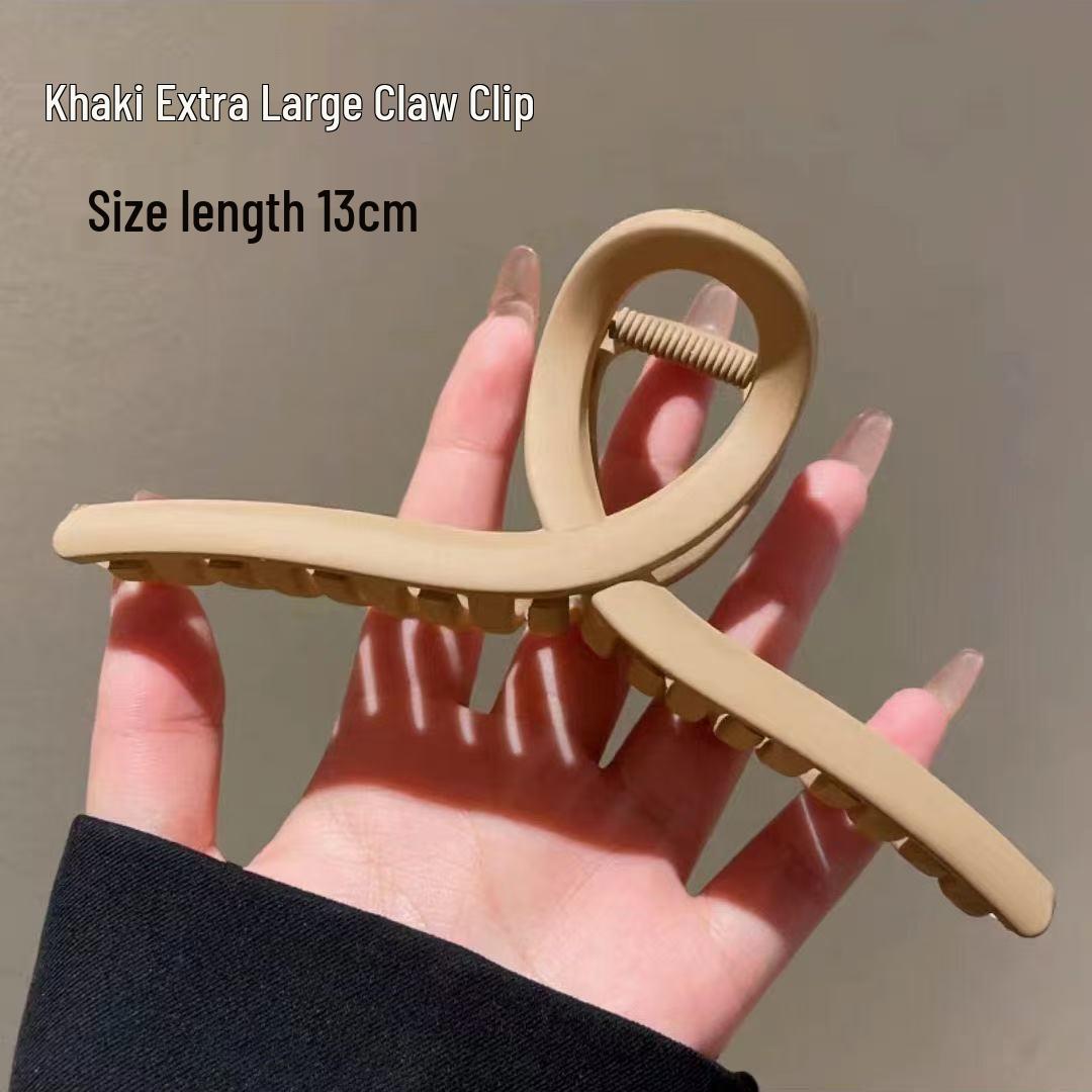 

13cm Matte Hair Claw Clip - Simple, Large Shark Clip for Back of Head