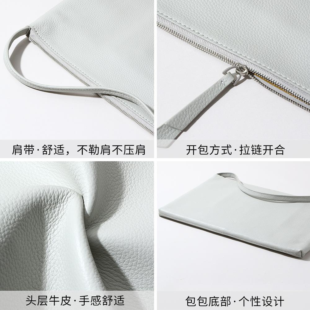 Leather Women's Bag 2025 New Fashion Trend Armpit Bag Urban Simple Style Bag Large Capacity Tote Bag