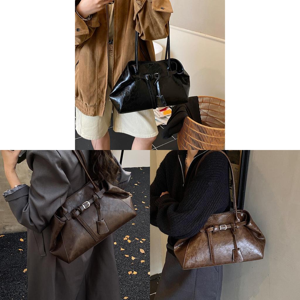 Vintage Style Womens Crossbody Bag Crafted From Pu With Zippered Inner Storage