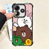 Cartoon Bear B-Browns C-Conys Soft Phone Case For Xiaomi Poco X7 X8 Pro Max X6 X5 X3 F8 Ultra F7 M8 M7 M5S Redmi 15C 15A 15 14C