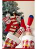 Festive Red Cartoon Mid-Calf Socks for Boys and Girls - Comfortable and Non-Constricting for Autumn and Winter