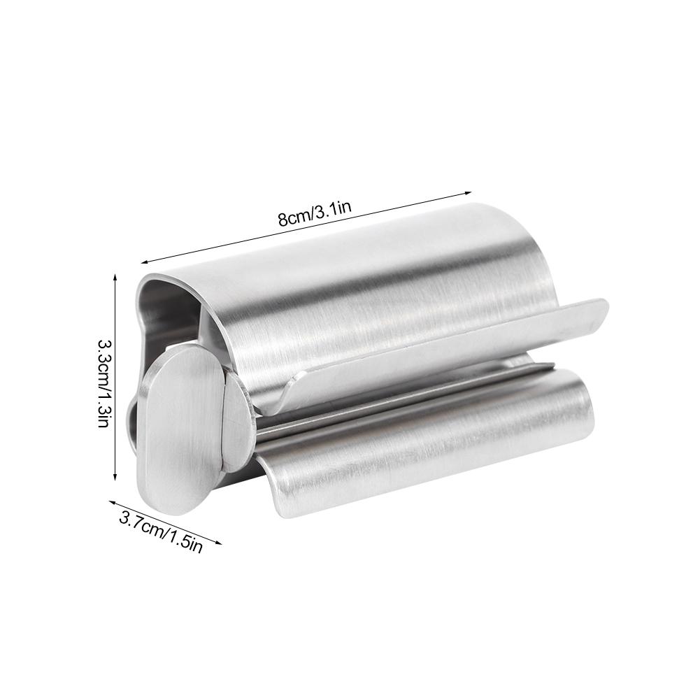 Stainless Steel Small Toothpaste Squeezer Dispenser Rollers Squeezing Tool for Face Cleanser