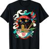 Katze Ramen Nudel Japanischer Anime Kawaii Katze T-Shirt