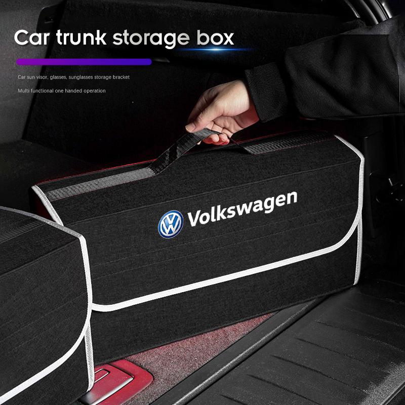 Car Boot Storage Box Tool Organizer Collect Case For Volkswagen VW polo Golf T5 Caddy T4 Touran Golf GTI Passat Scirocco Tiguan zw9