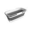 WIKHOSTAR Cubo de Plástico Plegable Grande Cubo Plegable para Fregona Cesta de Lavandería con Asa para Limpieza del Hogar Cesta Rectangular