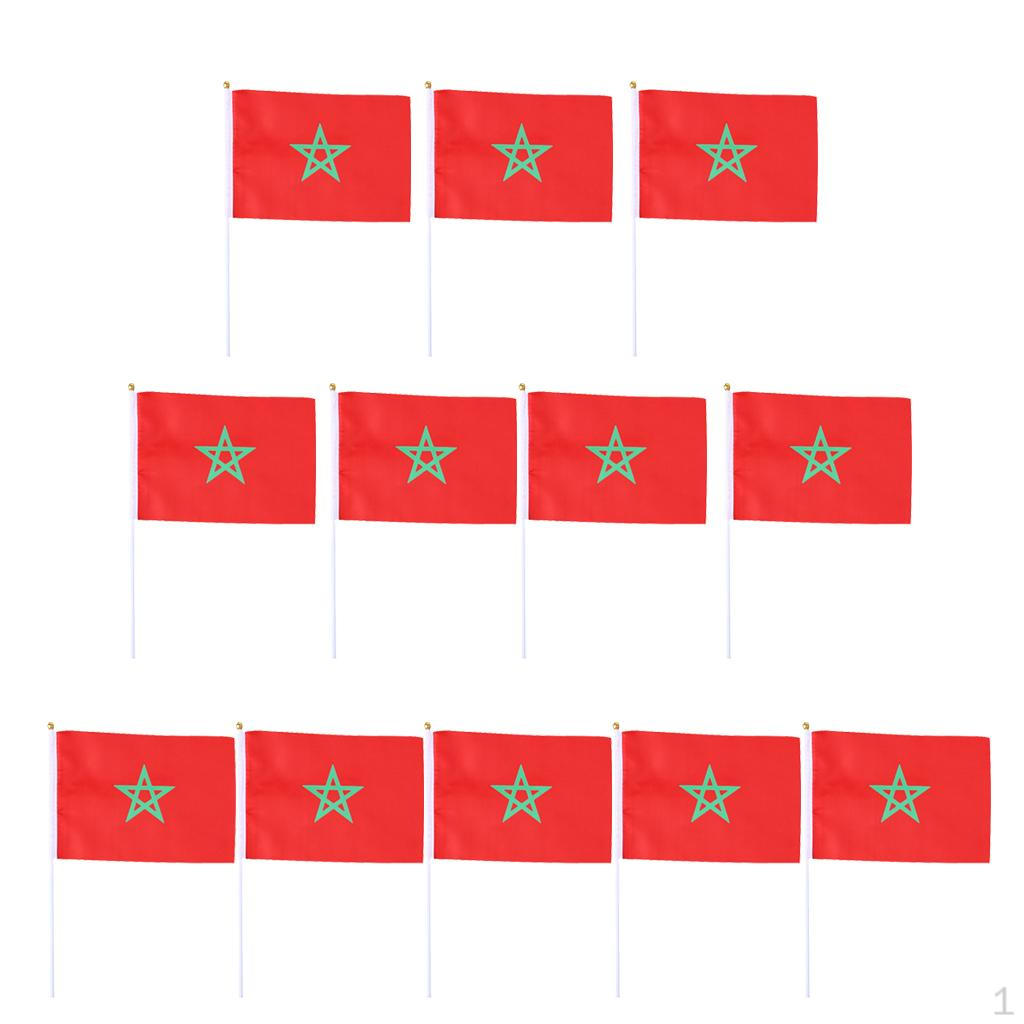 12PCS Flag Flags Banner Hand Waving