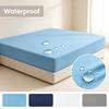 1pc Waterproof Quilted Mattress Protector Breathable Mattress Cover Anti-mite Anti-bacterial Fitted Bed Sheet (No Pillowcase)