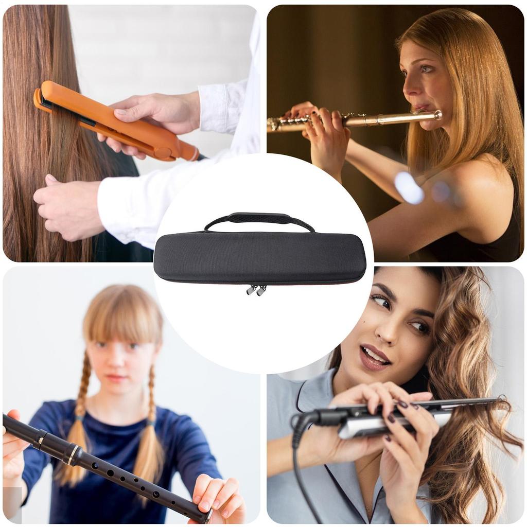 Flute Bag Recorder Instrument Bag Hair Dryer Storage Box Curling Iron Zipper Pouch For Students Musicians Beginners Kids Adults