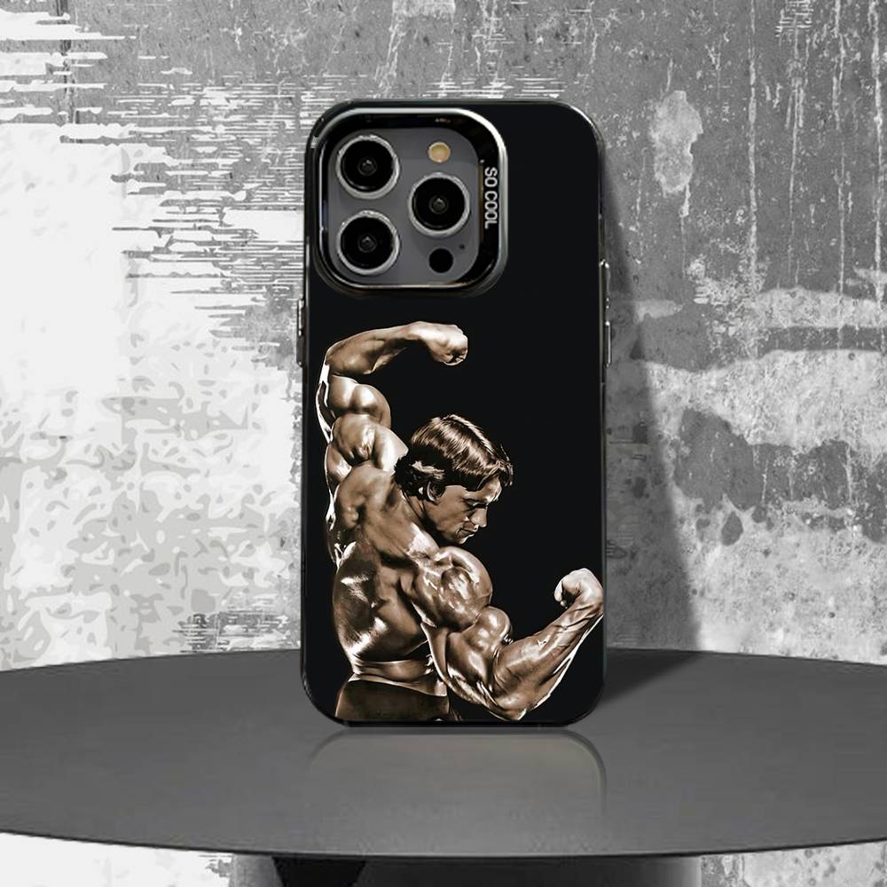 

A-Arnold S-Schwarzenegger Phone Case For iPhone 16,15,14,13,12,11,Pro,XS,Max,Plus,Mini,SE4,E Black Matte Shockproof Cover iPhone16