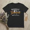 Neuheit Nashville Tennessee Country Musik T-Shirts Unisex Rundhals Reines Baumwoll-T-Shirt Gitarrenstadt T-Shirt Geschenkidee Kleidung