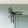 Vintage Wrought Iron Door Corner Dragonfly Topper Rustic Home Accent Ornament Gift for Insect Lovers House Decoration