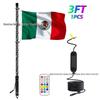 RGB Off-road Flagpole and Beach Atmosphere Light with Brake Function