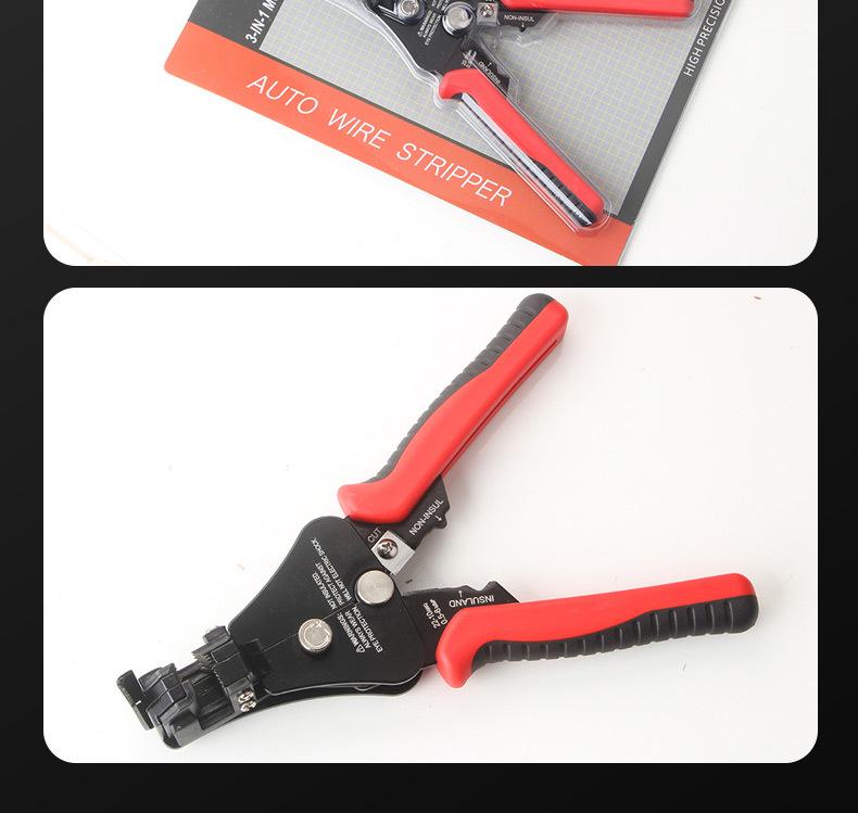Three-in-One Automatic Multifunction Wire Stripper Electrician Pliers