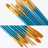 10X Paint Brushes Art Tool Set Aluminum Fine Workmanship Train Practice Practical Watercolor Artist Paintbrush