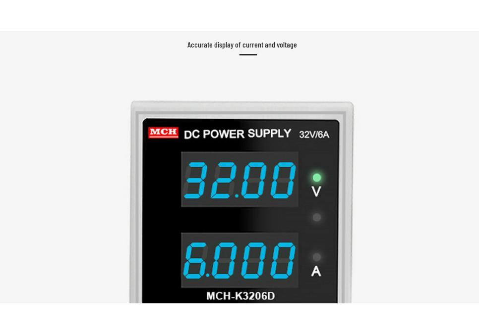High-Precision DC Regulated Switching Power Supply MCH3206D
