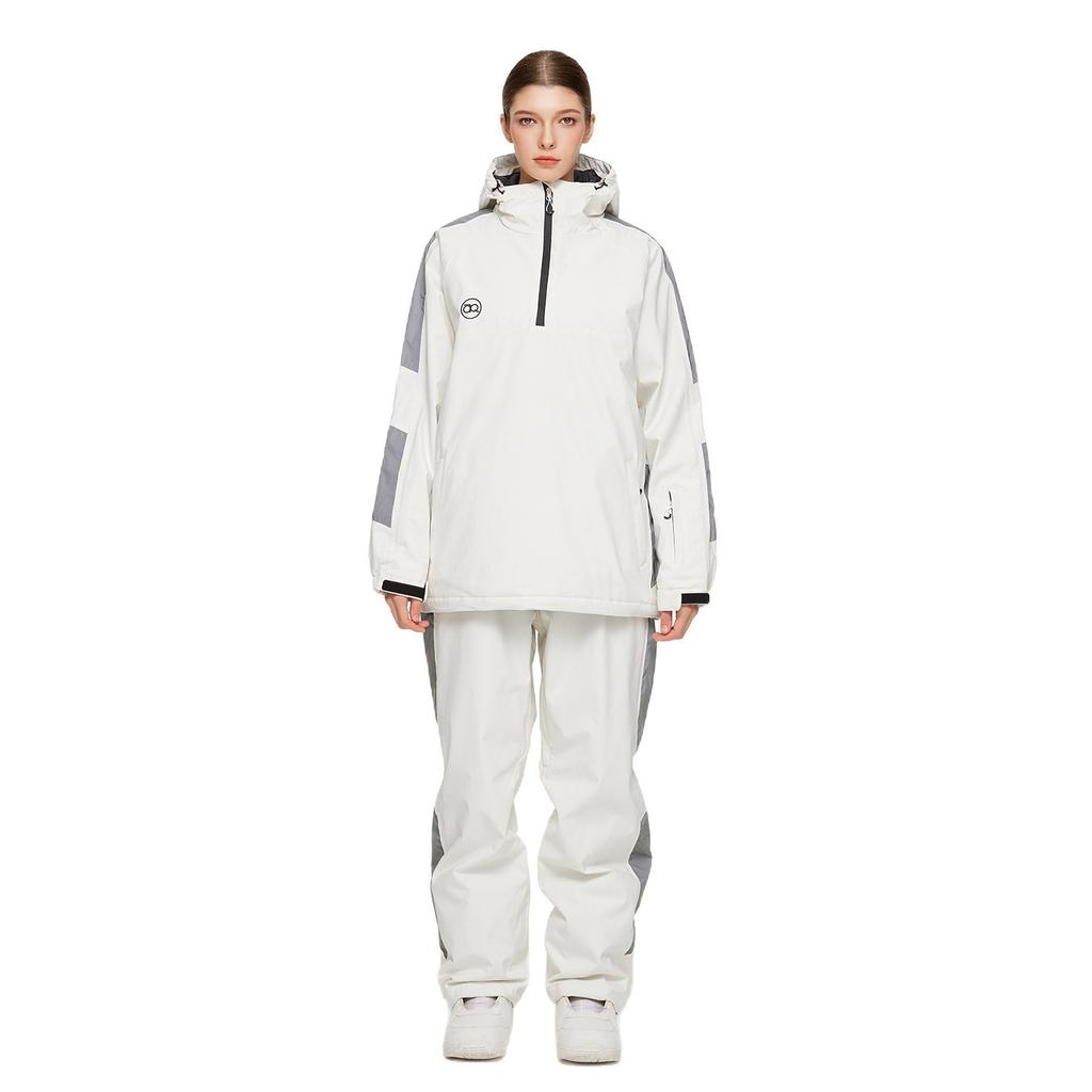 Ski Suit for Women and Men Outdoor Winter Warm Snowboard Suit Waterproof Windproof Skiing Jackets and Pants Set Unisex Breathable Insulated Snow Suit