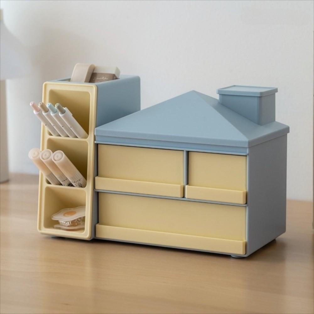 Desk Organizer Desk Stationery Storage Box with Drawer Sundry Storage Rack Dormitory