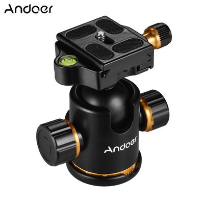 Adaptador de montaje de rótula de bola para trípode panorámico de aleación de aluminio con rotación de 360 grados y conexión rápida