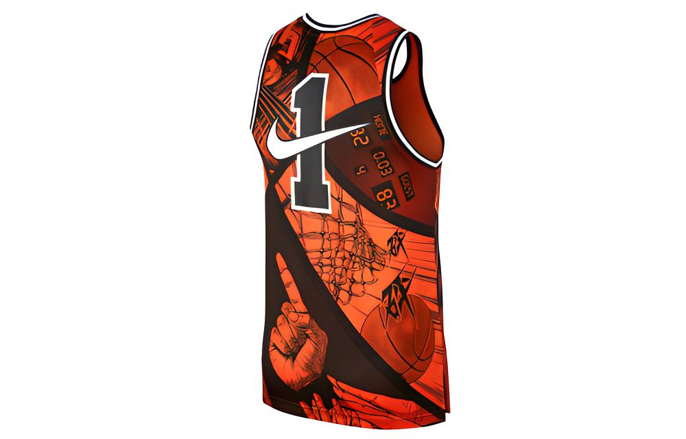 Nike Basketball Jersey Men's Orange CI9081-890