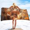 Cute Fox Beach Towel Wild Animal Bath Towels Bathroom Sport Bar Towel for Adult Kids Microfiber Shower Quick Dry Swimming Cover
