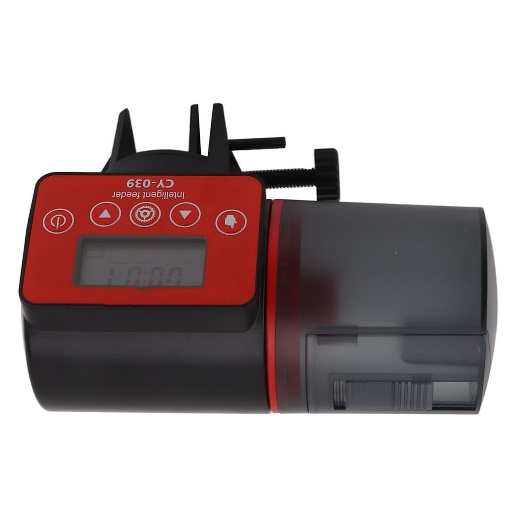 Automatic Fish Feeder 200ml Large Capacity Intelligent Timing Automatic Fish Food Dispenser with Display for Vacation