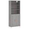 Highboard Gray Sonoma 69.5 x 34 x 180 cm Particleboard