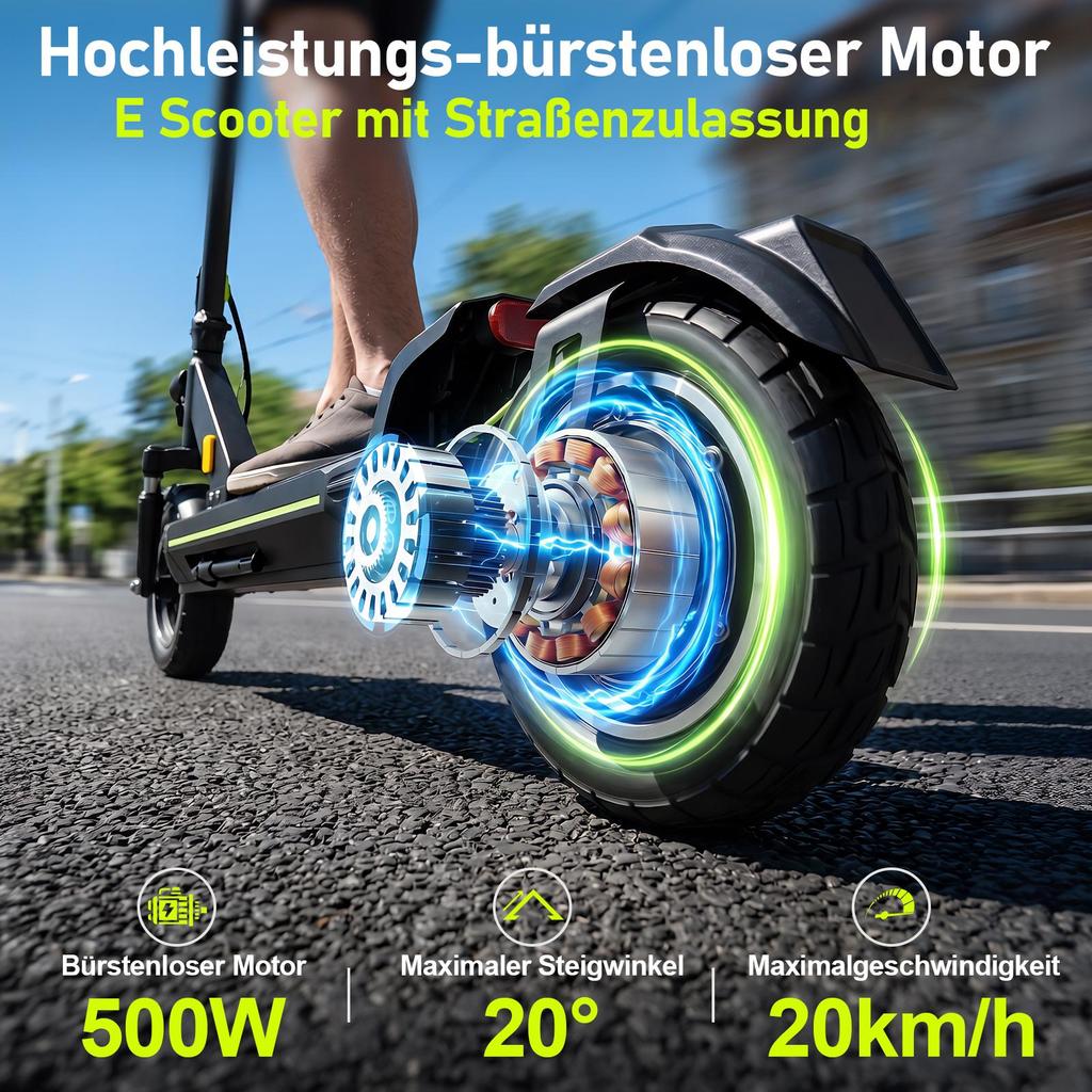 ABE Yol İzinli E-Scooter D Serisi 85km Menzil Uygulama Bluetooth 10 İnç Arazi Lastikleri IPX5 Su Geçirmez BMS Akü 150kg Taşıma Kapasitesi