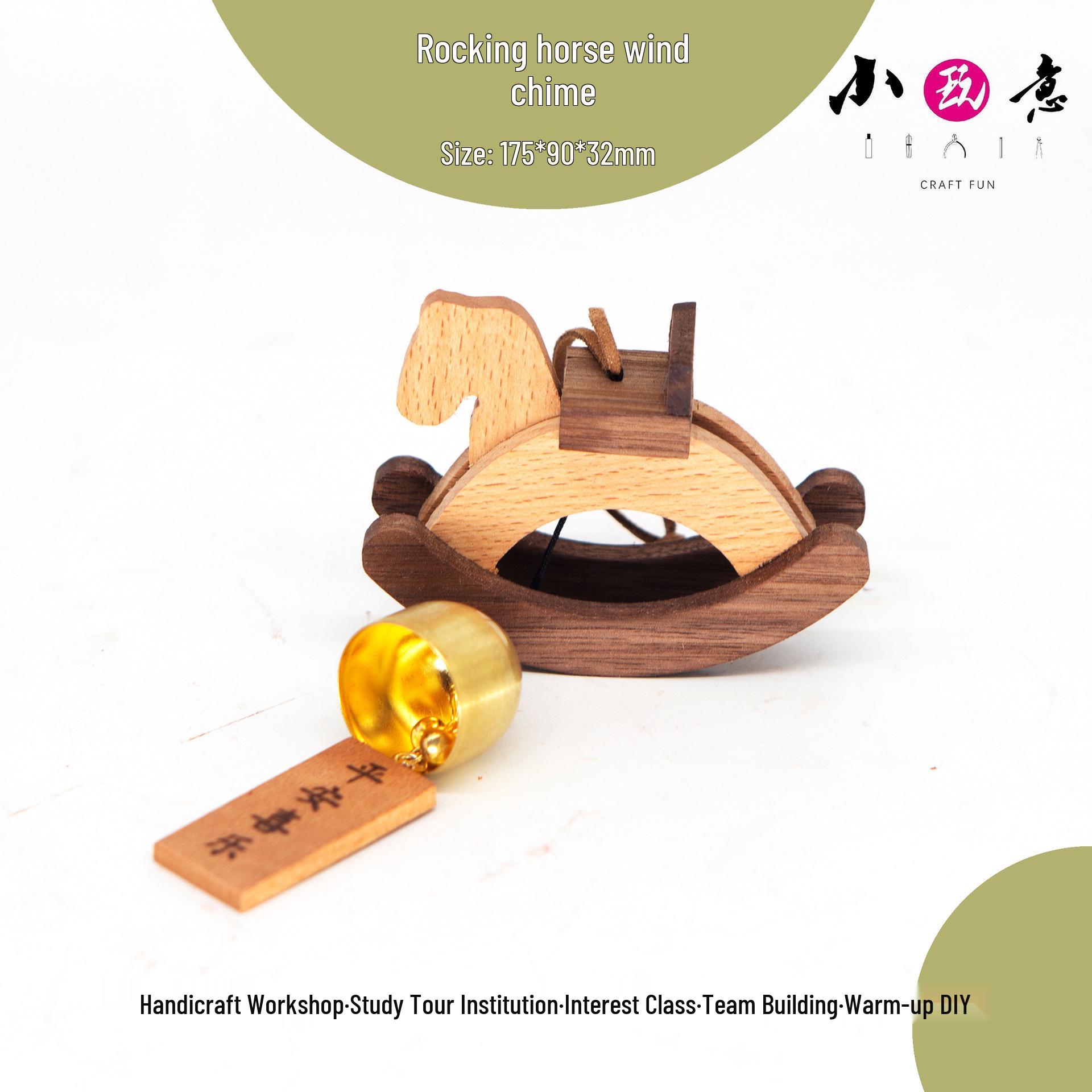

DIY Wooden Rocking Horse Wind Chime Kit - Handmade Toy & Children s Gift