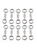 Ring Column Fishhook Lure Connector Rotating Bearing Swivels