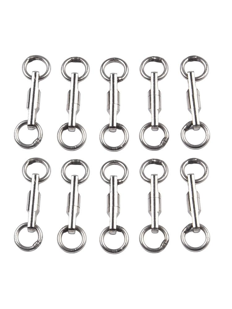 Ring Column Fishhook Lure Connector Rotating Bearing Swivels