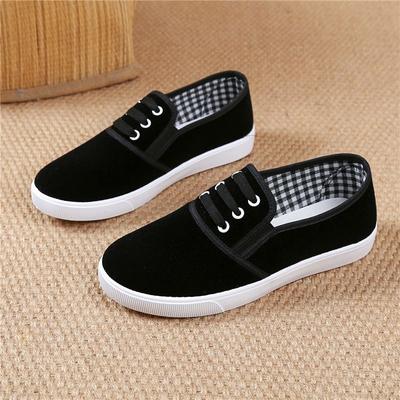 Women's Spring New Flat Bottomed Breathable Small Canvas Single Shoe with Cloth Shoes