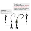20pcs Carp Fishing Quick Change Swivels Fit Ronnie Carp Rigs Accessories Carp Flexi Spinner Hook Swivels For Carp Fish Tackle