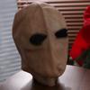 Ansiktslös Man Halloween Slenderman Mask Giftfri Utklädnad Utomjording Skalle Latexhjälm Realistisk 3D Fest Cosplay Rekvisita