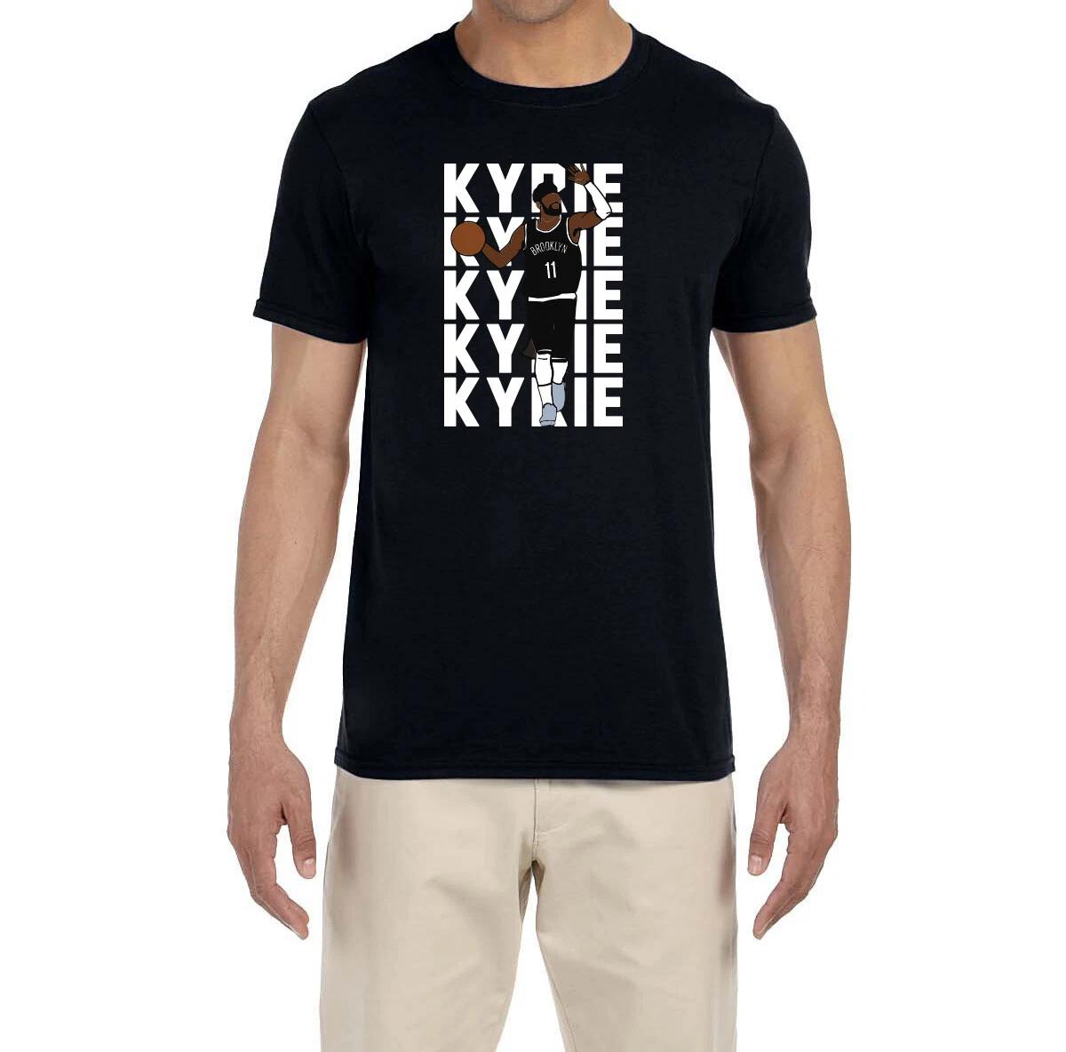 Brooklyn Nets Kyrie Irving Text Pic T-Shirt XXXL