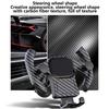 Vent Phone Mount For Car Retractable Automobile Air Vent Cell Phone Cradles Smartphone Support Rack With Steering Wheel Shape