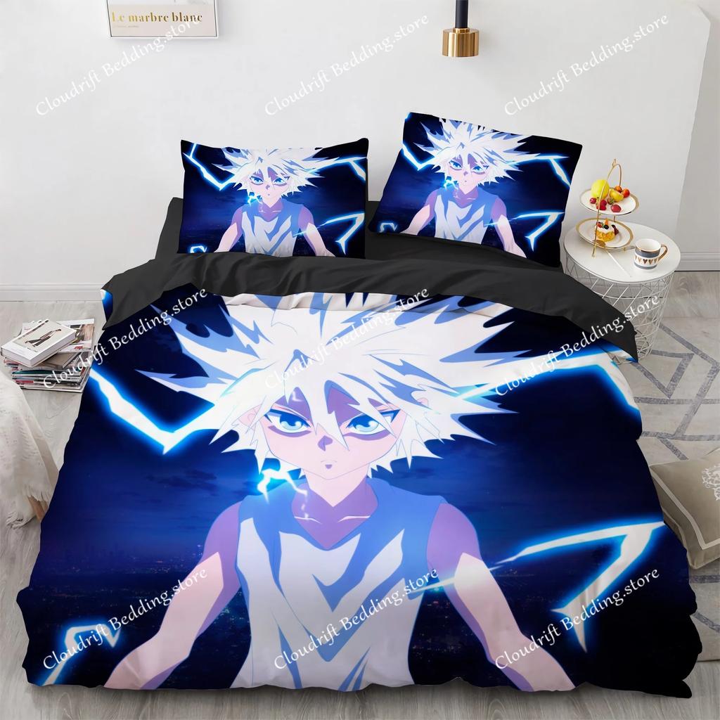 3D Print Fashion Anime Hunter X Hunter Bedding Set Boys Girls Twin Queen Full Size Duvet Cover Pillowcase Bed Adult Bedroom