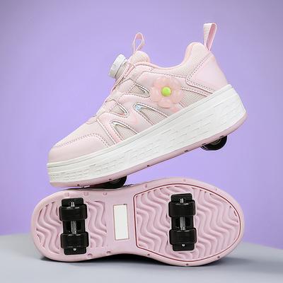 29-40 Kid's Four-wheel Sports Boots Roller Skating Can Be Hidden As Flat Sports Shoes Skating Shoes Sports Shoes, Women's Ice Skating Shoes