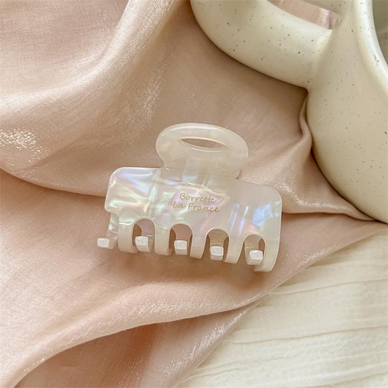 The Little Mermaid 2024 High-End Acetate Claw Clip for Women - Small Spring/Summer Hairpin Accessory