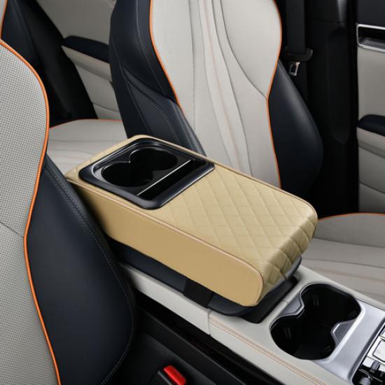 Car Center Console Armrest Pillow Auto Armrest Box Cushion Pad with Cup Holder